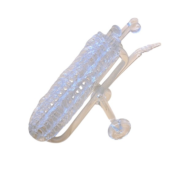 Hand Blown Spun Glass Golf Club Set and Bag Cart Figurine - Picture 8 of 8